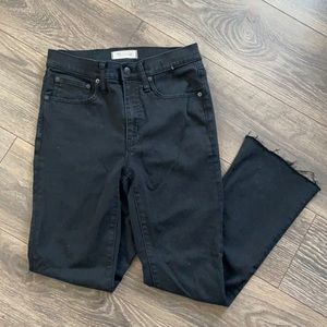 Madewell Black Distressed Cali Demi Denim